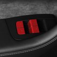 thumbnail image 4 of Pegatinas de cubierta de botón de interruptor de vidrio de ventana de coche de aluminio para Tesla Model 3 Model Y 2021 2022 2023 2024 Accesorios, 4 of 5