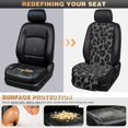 thumbnail image 4 of FOR U DESIGNS Grey Leopard Print 2pcs Car Seat Covers Automotive Seat Cover Diamond Quilted, Non-Slip, Easy to Install, Airbag Compatible, Washable Car Seat Protector for Truck SUVs, 4 of 7