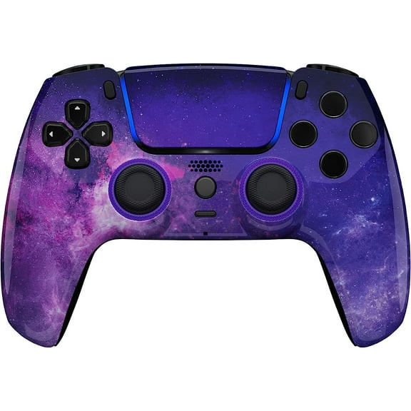 Custom Wireless Controller Compatible with PS5 - Multiple Designs Available (PS5 Galaxy)