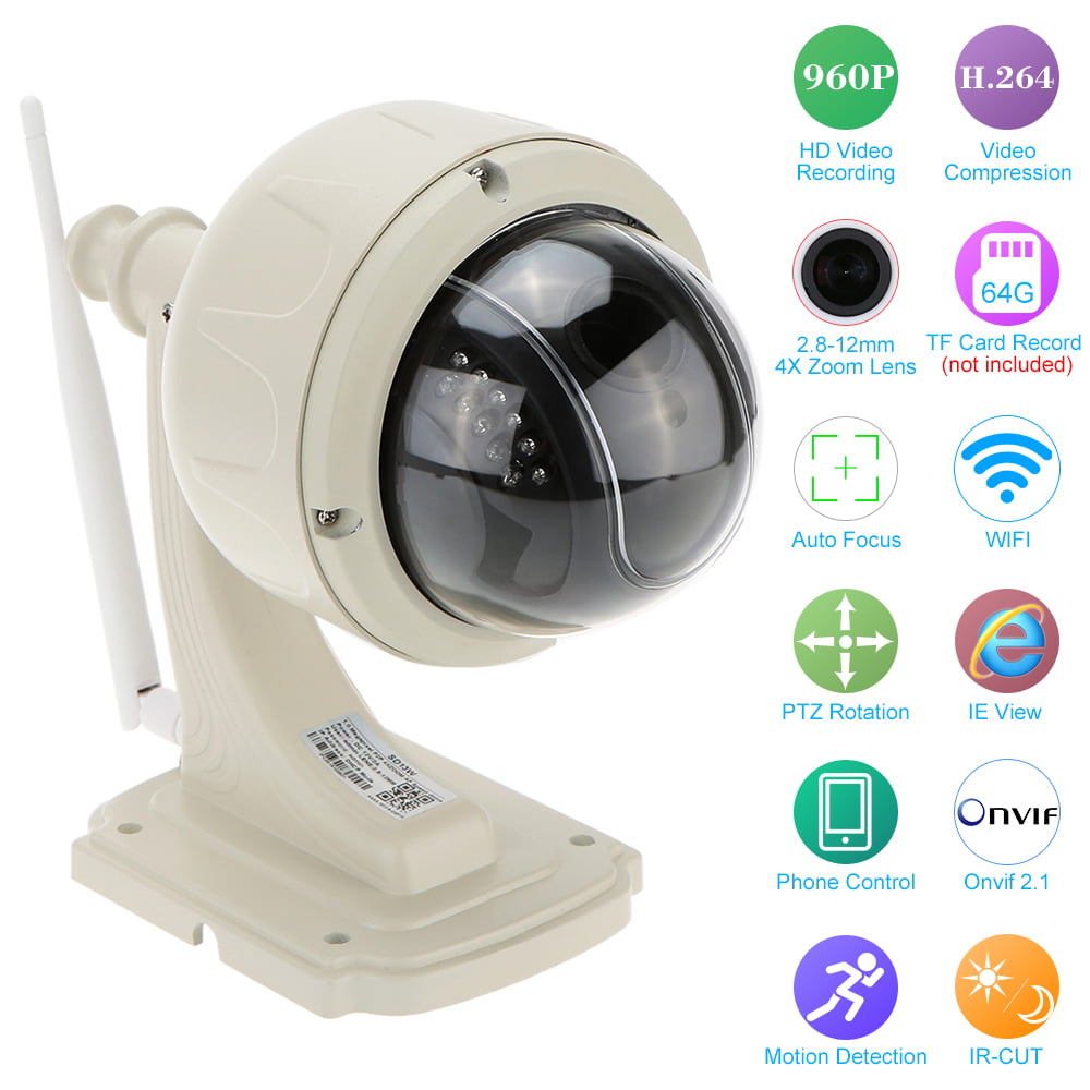 private down Motivate KKmoon 3.5" H.264 HD 960P 2.8-12mm Auto-focus PTZ Wireless WiFi IP Camera  for Home CCTV Surveillance Security - Walmart.com
