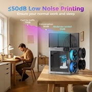 Flashforge Creator 5 Pro 3D Printer, 4-Nozzle Multi-Color & Multi-material Printer, Zero Purge Waste for Multi-Scenario