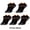 Black, variant on 5Pcs Women Arch Support Athletic Ankle Socks, Breathable Cushioned Running Cycling Badminton Sports Socks