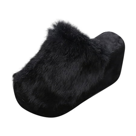 

House Slippers For Women Women S Ladies Fashion Casual Peep Toe Platforms Shoes Slippers Wedges Sandals