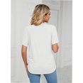 thumbnail image 7 of Womens T Shirts V Neck Short Sleeve Casual Loose Tees Tops Trending, 7 of 7