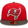 thumbnail image 2 of Men's New Era Red/Pewter Tampa Bay Buccaneers Super Bowl LV Letterman 59FIFTY Fitted Hat, 2 of 6