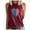 DT-Wine, variant on DailyTrove Women's Watercolor American Flag Heart Tank Top - Polyester Patriotic Casual Wear, Artistic for Outings