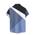 thumbnail image 4 of Qertyioot Men's Spring Short Sleeve Loose Round Neck Geometric Unlocated Printed Shirt Ultra Soft Bamboo, 4 of 4