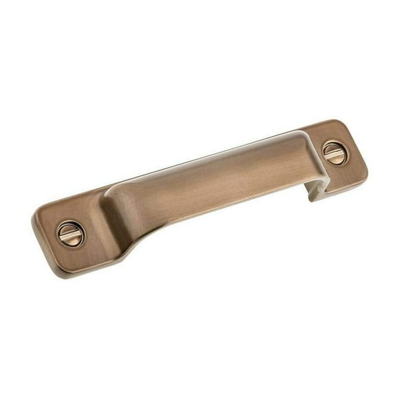 Champagne Bronze Cup Square Drawer Pull Cabinet Hardware Furniture Knob and Pulls (3-3/4" Pull)