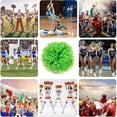 thumbnail image 3 of EONQY Cheerleading Pom Poms, 8 Pack Cheerleader Pom poms with Baton Handle, Cheering Squad Pompoms for School Dance Sports Team Spirit (Black), 3 of 5