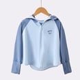 thumbnail image 2 of Miqool Kids UPF 50+ Sun Protection Shirts Athletic Hoodie Long Sleeve Full Zip Up Lightweight Jacket for Running Fishing Hiking, 2 of 3