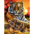 thumbnail image 1 of Wdftyju Kit de pintura de diamantes 5D tigre mamá y bebés taladro redondo completo Rhinestone arte DIY Wdftyju 6yr9tg1ma2lk6yj0, 1 of 9