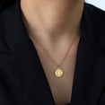 thumbnail image 5 of EUEAVAN Gold Cross Round Plate Pendant Necklace Stainless Steel Jewelry, 5 of 6