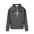 thumbnail image 4 of Admvng Hoodies for Men Print Leisure Draw Rope Hooded Sweatshirt, Size M-4XL, 4 of 4