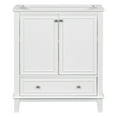 thumbnail image 2 of Furvclv 30" Bathroom Vanity, Bathroom Storage Cabinet Without Sink, Multi-functional Bathroom Vanity With Doors Drawers Adjustable Shelf, Solid Frame MDF Board Cabinet, 2 of 9