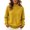 16-Yellow, variant on Diufon Womens Quarter Zip Pullover Long Sleeve Stand-up Collared Sweatshirt Fall Winter Half Zip Light-Fleece Tops