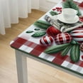 thumbnail image 4 of Christmas Tablecloth, Christmas Ball Red Bufalo Plaid Washable Table Cover for Party Picnic Dinner Decor, 4 of 7