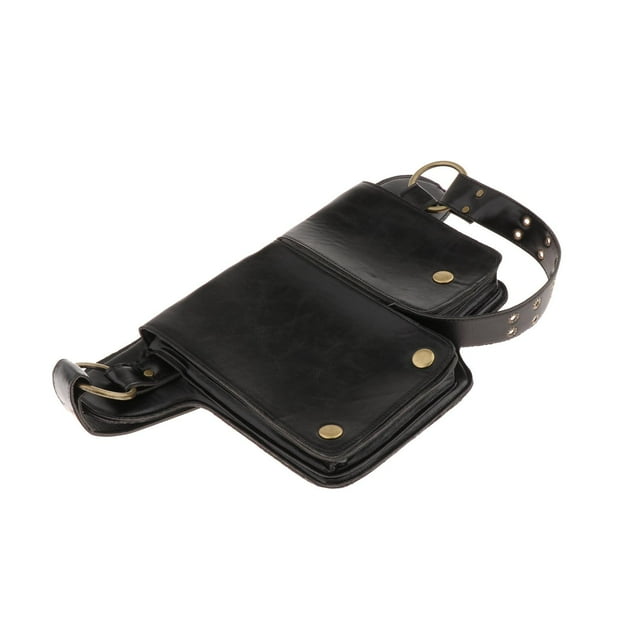 Riñonera medieval, riñonera, riñonera, riñonera portátil, riñonera Negro Yuyangstore Bolsillo en la cintura