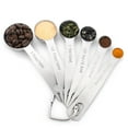 thumbnail image 2 of 6Pcs 430 Stainless Steel Measuring Spoons Set - Kitchen Aid Metal Spoons, Measuring Tiny Dry and Liquid Ingredients, 2 of 8