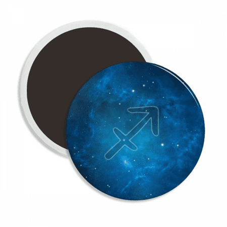 

Starry Night Sagittarius Zodiac Constellation Round Ceracs Fridge Magnet Keepsake Decoration