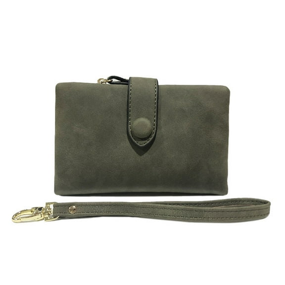 Womens Small Wallets Ladies Wristlet with Card slots Zipper Coin Purse, Credit Card Purse Wallet