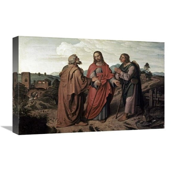 Global Gallery 22 in. Walk to Emmaus Art Print - Joseph Feuhrich