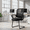 Black-H, variant on Stacking Waiting Room Guest Chair, Set of 2 Office Mesh Arm Chair with Comfy Padded Seating, Room Saving, Gray