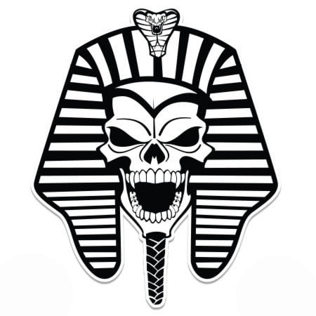 Egyptian Skull pharaoh design wall//car vinyl//decal//sticker