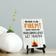 thumbnail image 2 of Welcome To Our Firepit, Where Friends And Marshmallows Get Toasted Family Home Decor | Great For Hospitality Venues, Parties & Homes | Funny Novelty Gifts, 2 of 6