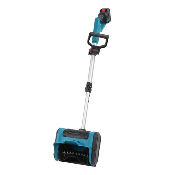 Electric Snow Blower Shovel, Battery Powered Snow Thrower 21V Carbon Steel Battery Snow Blower with Batteries and Charger for Patio Driveway