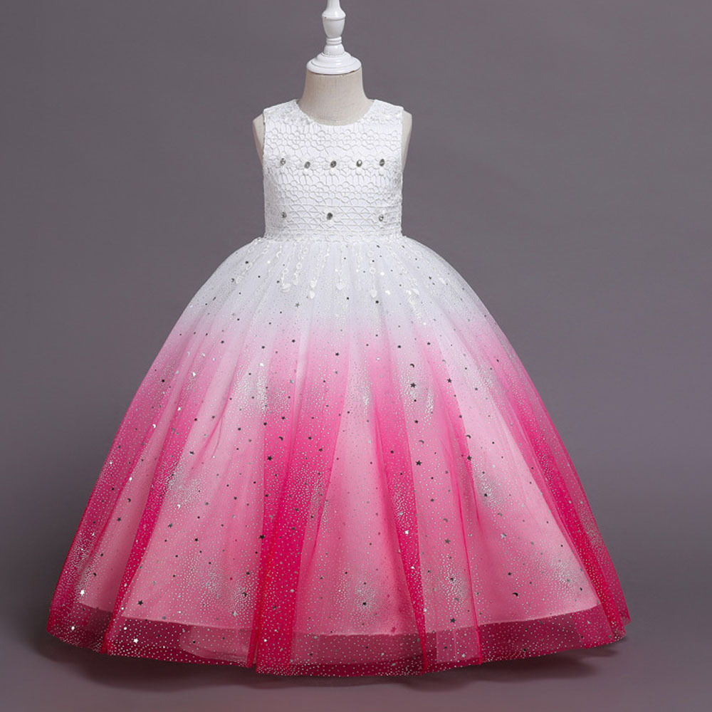 Fawn Shimmer Party Gown For Girls main image 0