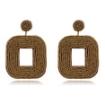 thumbnail image 1 of Sonducket 1 par de pendientes de tachuelas, joyas colgantes delicadas para las orejas, accesorios para las mujeres para el vestido diario, color verde Ropa, zapatos y accesorios Miscelánea Bronce Sonducket AP008652-06, 1 of 5