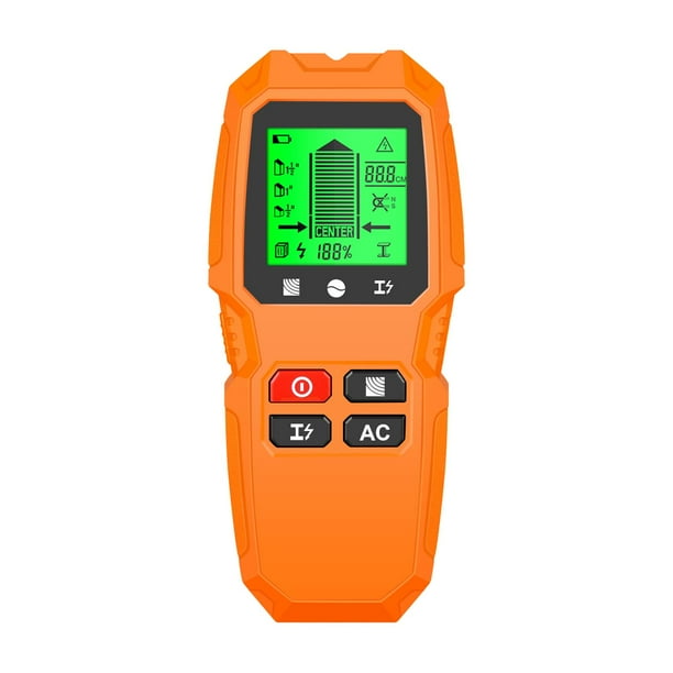 Detector de vigas multifuncional de mano para alambre y metal. Amarillo