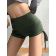 thumbnail image 6 of SEARIPE Womens Adjustable Side Tie Butt Lifting Yoga Shorts Tummy Control High Waist Gym Shorts, 6 of 6