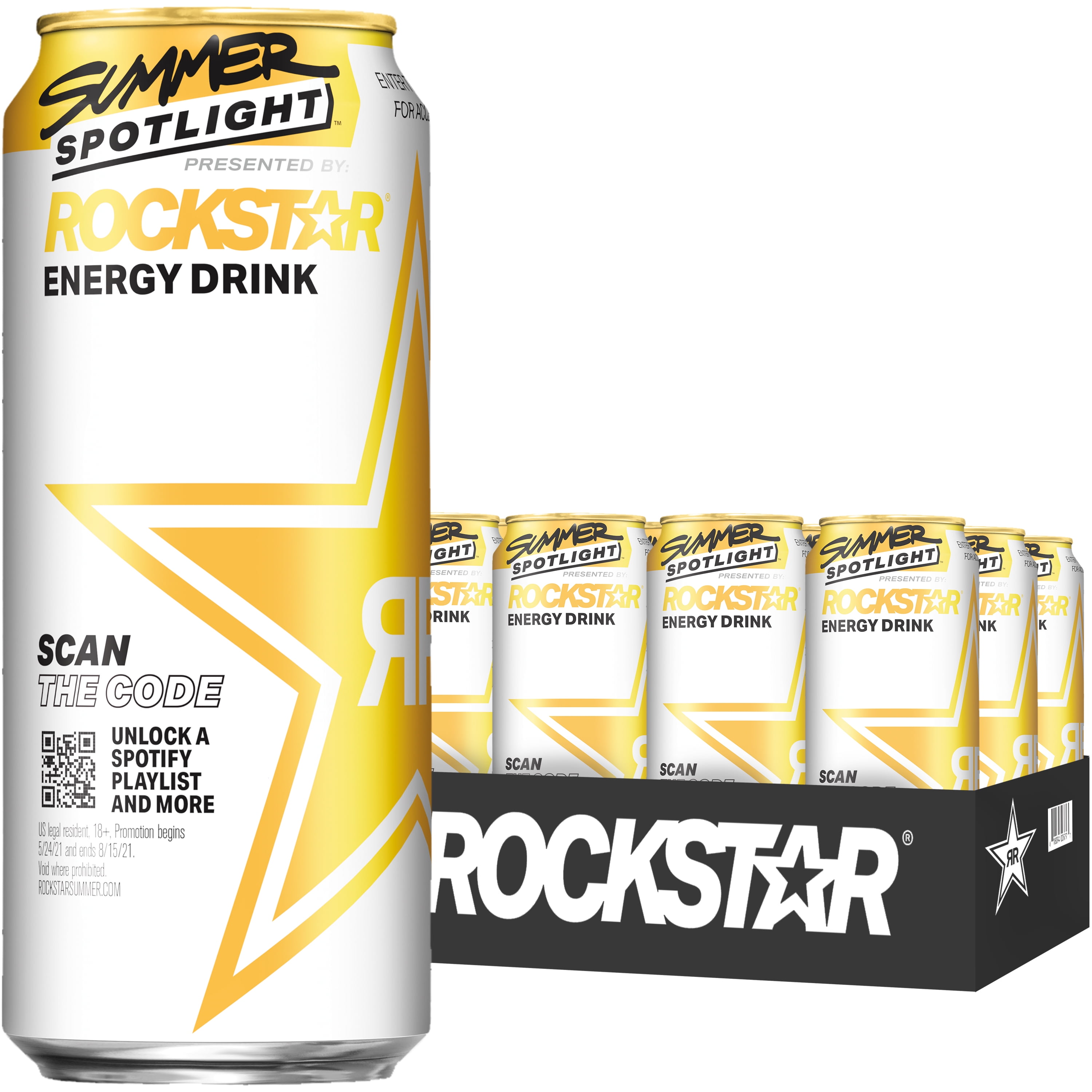 (12 Cans) Rockstar Sugar Free Energy Drink, 16 fl oz - Walmart.com