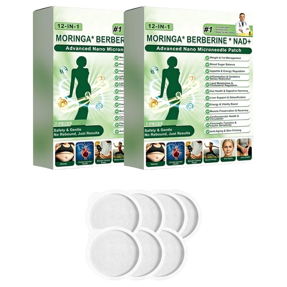 12-IN-1 Advanced Body Contouring Micro-Needle Patches, Firming & Tightening, 2 Boxes