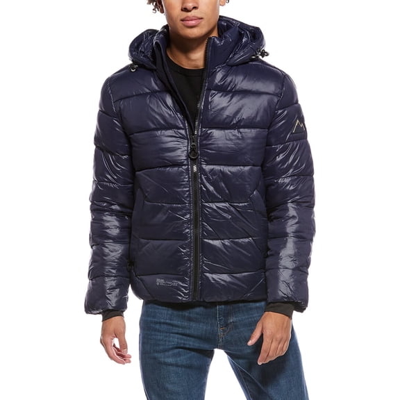 Point Zero mens  Midweight Puffer Coat, m, Blue