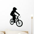 thumbnail image 1 of Bmx Wall Decal Sticker, Wallmonkeys Peel & Stick Vinyl Graphic (18 in H x 12 in W), 1 of 4