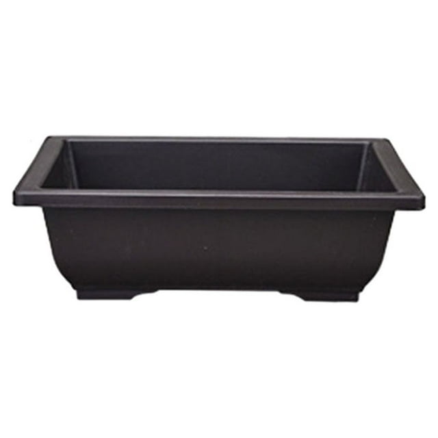 Cateissary Maceta de bonsái innovadora y liviana negra: para macetas de interior y exterior Balcón Macetas Lavabo 8 16.5 * 12 * 6 cm Type3 NO3
