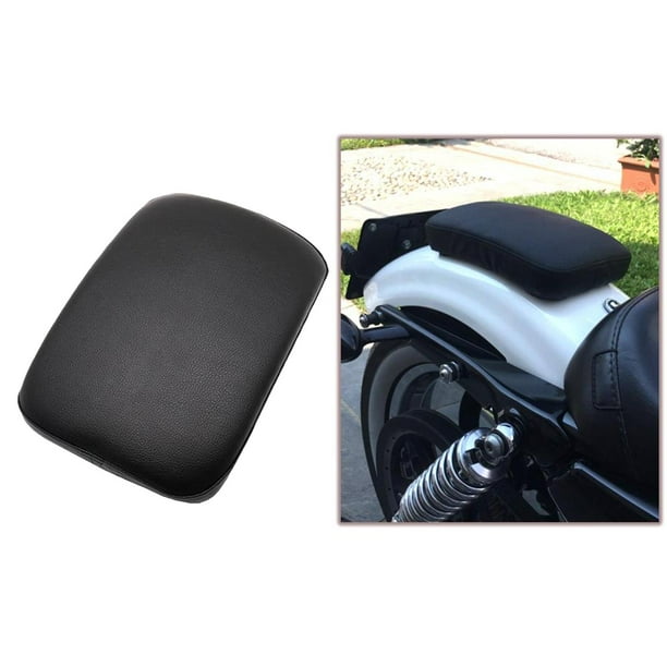 Cojines para motocicleta Yotijar Cojín de asiento plano para motocicleta con ventosa deslizante negro
