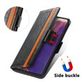 thumbnail image 2 of Étui pour Samsung Galaxy Note 20 5G Housse Portefeuille en Cuir Folio Design Livre Rabat Fermeture Magnétique - Noir, 2 of 5