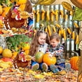 thumbnail image 5 of Thanksgiving Turkey Decors Metal Turkey Fall Garden Stakes Turkey Pumpkin Thanksgiving Decorations Welcome Harvest Decorations Outdoor Thanksgiving Yard Stakes for Autumn Yard Lawn Porch Decor, 5 of 9
