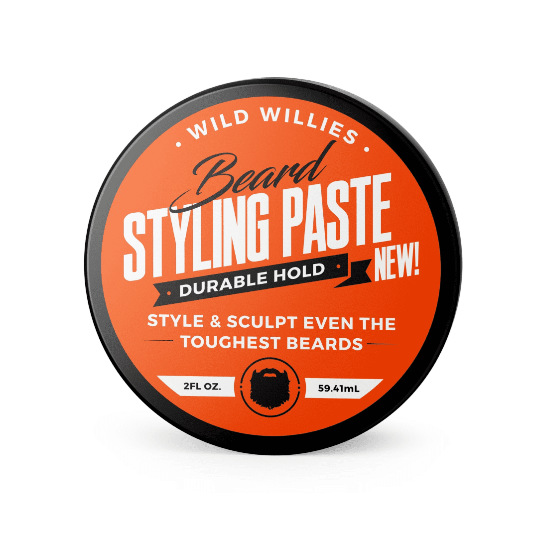 Wild Willies Medium Hold Texturizing Jar Beard Styling Paste, Balm 2fl oz, Travel Size