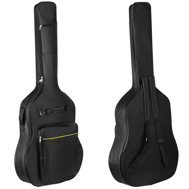 Housse de transport pour guitare acoustique de 41 pouces, noire