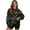 Black-Christmas Tree Candy Cane, variant on Floral Print Women Sweatshirt Oversized Fashion Crewneck Pullover Tops Long Sleeve Sweatshirt Fall Travel Top Size XXXL