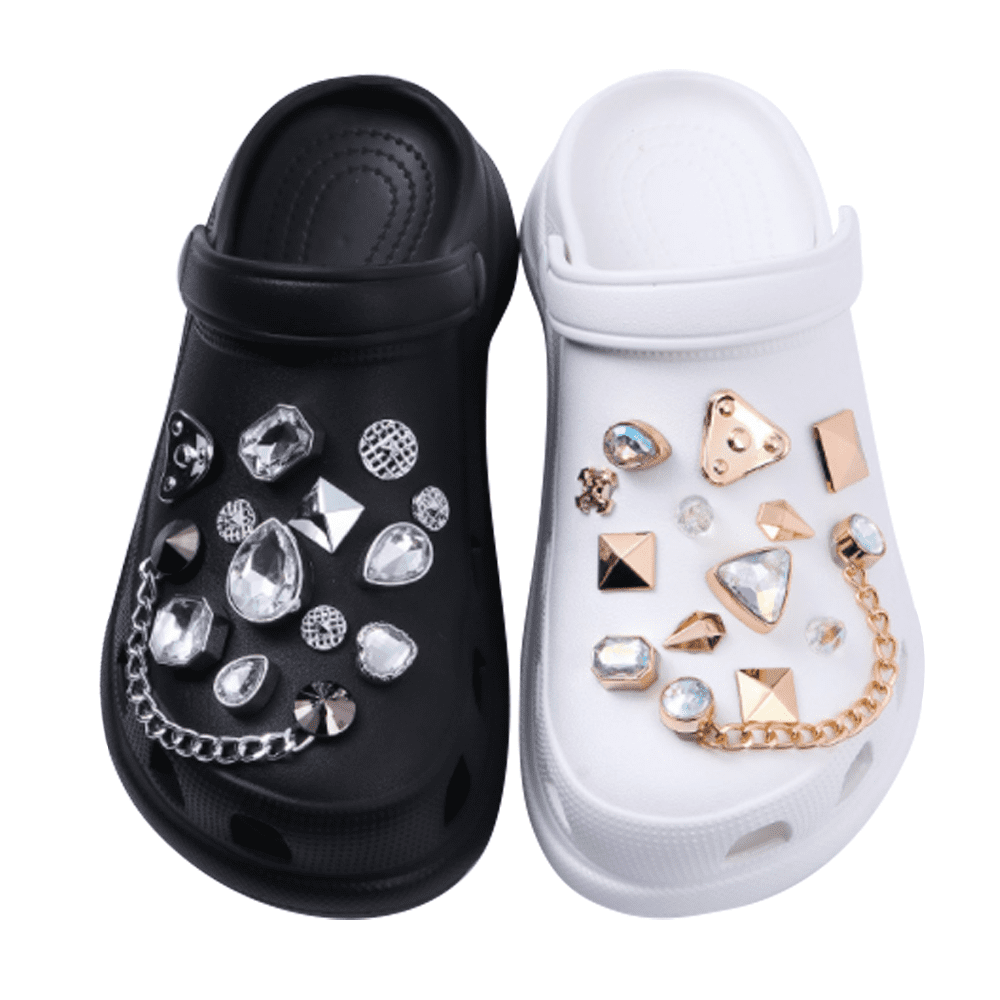 Clog Shoe Charm Plugs 2 Soccerball Fit Bracelet Belts Accessories 