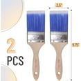 thumbnail image 2 of Bates- Paint Brushes, 2.5-Inch, 2 Pack, Treated Wood Handle, Paint Brushes for Walls, Stain Brush, 2 of 8