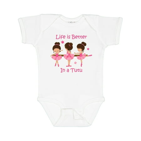 

Inktastic Life s Better in a Tutu KS Gift Baby Girl Bodysuit