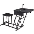 thumbnail image 1 of Gymax Banc de Tir Pliant avec Table Réglable Repose-Pistolet Hauteur Réglable, 1 of 10