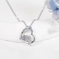 thumbnail image 2 of Heart Necklace Sterling Silver Tooth Fairy Heart Pendant Necklace Women Jewelry Gifts, 2 of 6