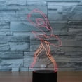 thumbnail image 3 of Abstractive 3D Optical Illusion Ballerina Ballet Girl Colorful Lighting Effect Touch Switch USB Powered LED Decoration Night Light Desk Lamp for Holiday Birthday Gift, 3 of 8